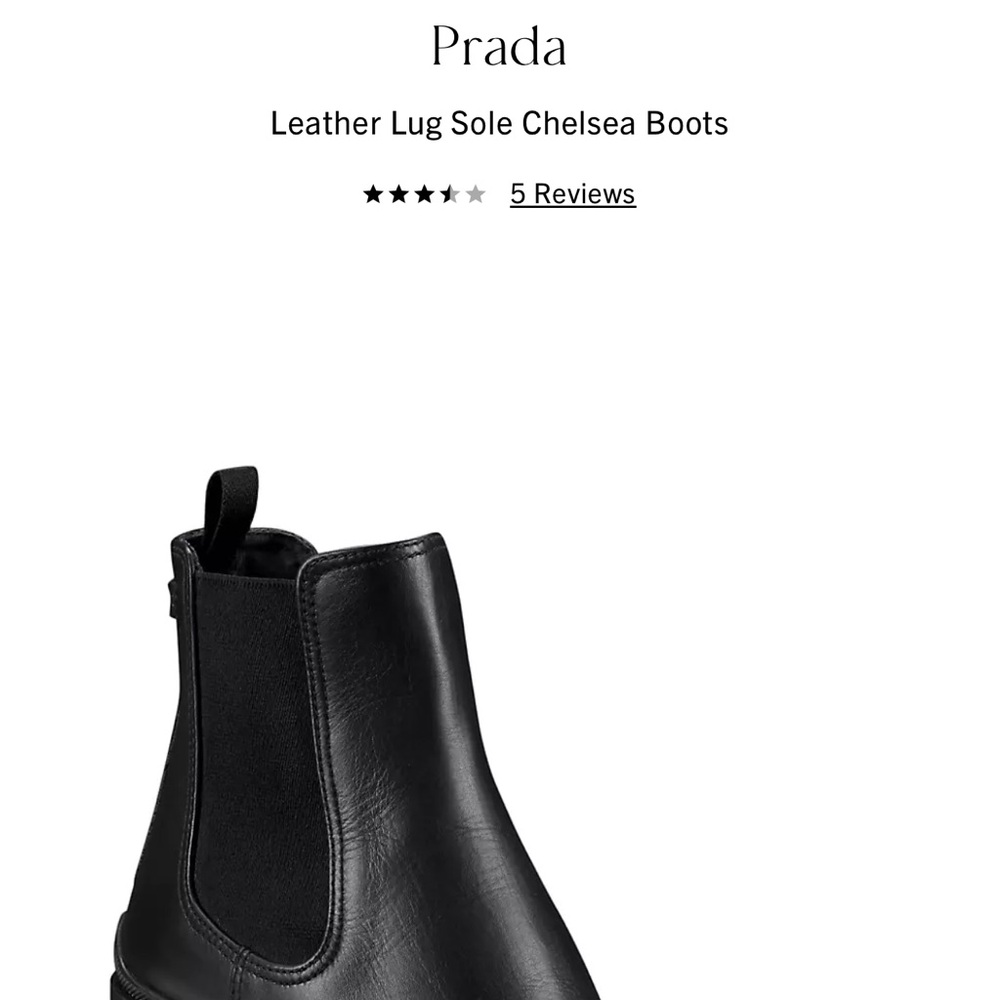 Prada Black Heeled Boots with Chunky Heel - Picture 13 of 14